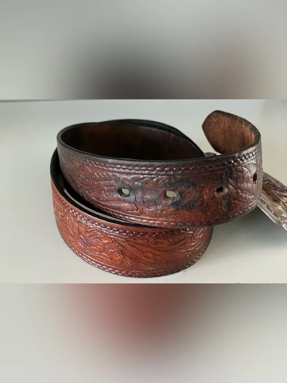 TEXAS LADIES WESTERN LEATHER BELT